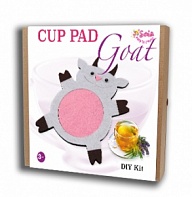 Felt puzzles and appliques Cup pad "Goat"