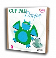 Felt puzzles and appliques Cup pad "Dragon"