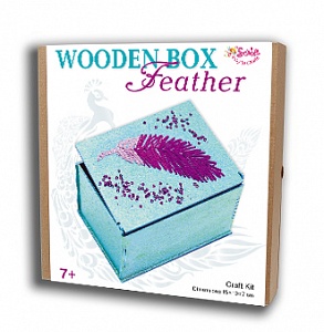 Wooden box "Feather"