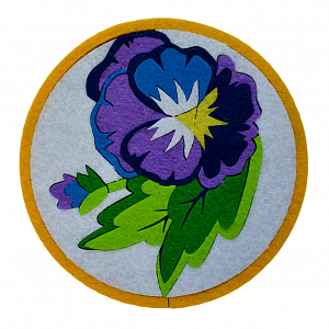 Cup pad "Pansy"