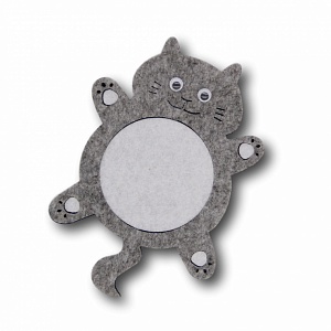 Cup pad "Grey Cat"