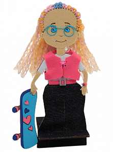 Phone holder "Skateboarder"