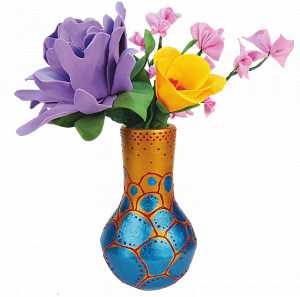 Delightful vase of flowers
