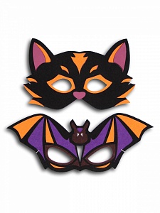 "Bat and Cat" masks 