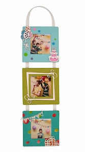 Triptych frame "Happy Birthday" 