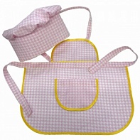 Socio-dramatic play Chef's hat and apron (pink)
