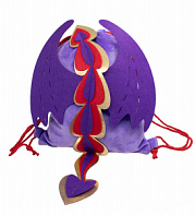 Продукция Рюкзак-мешок детский Дракоша фиолетовый