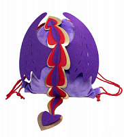 Рюкзак-мешок детский Дракоша фиолетовый