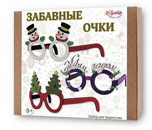 Забавные очки (снеговики, с новым годом, елки)