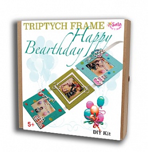 Triptych frame "Happy Birthday" 
