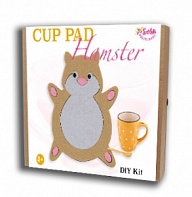 Felt puzzles and appliques Cup pad "Hamster"