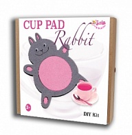 Felt puzzles and appliques Cup pad "Rabbit"