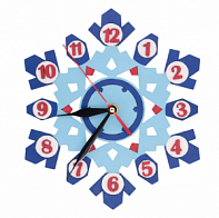 Часы Детские настенные часы Снежинка