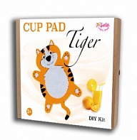 Felt puzzles and appliques Cup pad "Tiger"