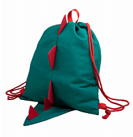Рюкзак-мешок детский Дракоша зелёный