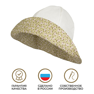 Панама детская, шляпа с цветочками, Санта Лючия