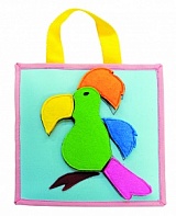 Educational appliques for kids Parrot