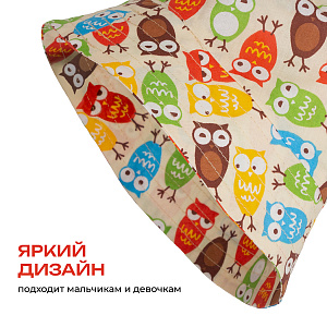Панама детская летняя, с совами, двусторонняя, Санта Лючия
