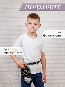 Кобура С Орлом черная на поясе для детского оружия, Санта Лючия