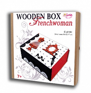 Wooden box "French woman"